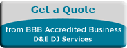 D&E DJ Services  BBB Business Review